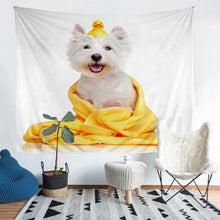 Load image into Gallery viewer, Puppy Dog Bedding Throw Blanket Kids Boys Girls Cute Animal Pattern Tapestries Wall Hanging 3D Dog Print Tapestry Lightweight Soft Wall Blanket,Bedding Collection