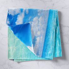 Load image into Gallery viewer, Ocean Themed Tapestry Girly Teal Sea Printed Wall Hanging for Kids Girls Women Hawaiian Beach Wall Blanket Breathable Summer Holiday Vacation Wall Art Room Decor Sofa Cover