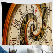 Load image into Gallery viewer, Vintage Clock Tapestry Boys Teens Retro Mechanical Watch Tapestries Wall Hanging Industrial Style Bedding Throw Blanket Luxury Microfiber Wall Blanket,Bedding Collection