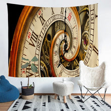 Load image into Gallery viewer, Vintage Clock Tapestry Boys Teens Retro Mechanical Watch Tapestries Wall Hanging Industrial Style Bedding Throw Blanket Luxury Microfiber Wall Blanket,Bedding Collection