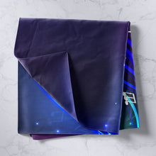 Load image into Gallery viewer, Musical Note Pattern Wall Blanket Music Themed Tapestry Purple Galaxy Wall Hanging for Girls Children Women Bedroom Decor Music Staff Wall Art Bedding Throw Blanket