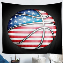Load image into Gallery viewer, Sports Basketball Tapestry for Boys Teens American Flag Bedding Throw Blanket Kids 3D Basketball Tapestries Wall Hanging Youth Sports Theme Wall Blanket,Bedding Collection