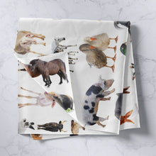 Load image into Gallery viewer, Animal Theme Tapestries Wall Hanging Kids Boys Girls Chicken Duck Cow Bedding Throw Blanket Cute Animal Print Tapestry Luxury Microfiber Wall Blanket,Bedding Collection