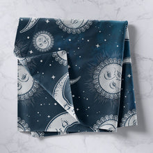 Load image into Gallery viewer, Sun and Moon Wall Hanging Boho Exotic Tapestry Bohemian Style Wall Blanket for Children Kids Girls Women Microfiber Blue Galaxy Starry Sky Wall Art Room Decor Picnic Sheet