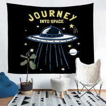 Load image into Gallery viewer, Outer Space Tapestry for Kids Boys Teens Ufo Alien Galaxy Bedding Throw Blanket Universe Planet Tapestries Wall Hanging Space Adventure Wall Blanket,Bedding Collection