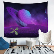 Load image into Gallery viewer, Outer Space Bedding Throw Blanket Kids Boys Girls Purple Galaxy Tapestry Universe Planets Tapestries Wall Hanging Space Adventure Wall Blanket,Bedding Collection