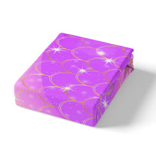 Load image into Gallery viewer, Girls Mermaid Scales Comforter Cover Girly Chic Fish Scales Bedding Set for Kids Children Women Ocean Marine Themed Duvet Cover Purple Pink Glitter Style Room Decor Quilt Cover 2/3pcs