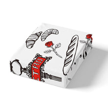 Load image into Gallery viewer, Eiffel Tower Duvet Cover Girls Chic Paris Theme Bedding Set Rose Floral Print Comforter Cover for Men Women Couple Bedroom Decor Romantic French Style Bedspread Cover