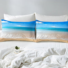 Load image into Gallery viewer, Beach Themed Bedding Set Hawaiian Ocean Comforter Cover for Kids Boys Girls Teens Sea Printed Duvet Cover Breathable Summer Holiday Vacation Bedspread Cover Room Decor Quilt Cover