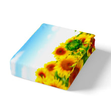 Load image into Gallery viewer, Sunflower Bedding Set Girls Floral Print Comforter Cover for Women Girly Blossom Flowers Pattern Duvet Cover Green Yellow Botanical Branches Bedspread Cover Nature Theme Room Decor