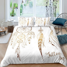 Load image into Gallery viewer, Girls Dreamcatcher Duvet Cover Boho Dream Catcher Comforter Cover Girly Indian Feather Bedding Set For Kids Adults Women Luxury Bohemian Style Bedspread Cover Room Decor Bedclothes Zipper