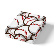 Load image into Gallery viewer, Baseball Bedding Set for Kids Boys Children Sports Theme Comforter Cover 3D White Ball Pattern Duvet Cover Room Decor Baseball Games Bedspread Cover Bedding Collection 2/3pcs