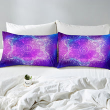Load image into Gallery viewer, Boho Mandala Bedding Set Girly Bohemian Dreamcatcher Comforter Cover for Kids Girls Women Purple Mandala Printed Duvet Cover Exotic Floral Printed Bedspread Cover Room Decor Quilt Cover