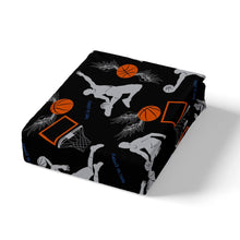 Load image into Gallery viewer, Basketball Comforter Cover Boys Sports Theme Bedding Set for Kids Children Men Basketball Player Print Duvet Cover Stain Resistant Competitive Games Room Decor Quilt Cover 2/3pcs