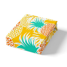 Load image into Gallery viewer, Pineapple Duvet Cover Tropical Fruit Print Bedding Set for Kids Girls Women Fresh Pineapple Pattern Decor Comforter Cover Orange Cartoon Design Bedspread Cover 2/3pcs Zipper