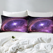 Load image into Gallery viewer, Galaxy Duvet Cover Girly Dreamy Starry Sky Bedding Set for Kids Girls Women Purple Milky Way Decor Comforter Cover Outer Space Themed Bedspread Cover 2/3pcs Zipper