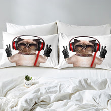 Load image into Gallery viewer, Cat Duvet Cover Cute Kitten Print Bedding Set Funny Pet Cat Comforter Cover for Boys Girls Children Kids Bedroom Decor 3D Animal Theme Bedspread Cover