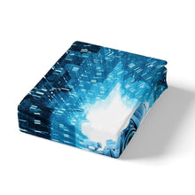 Load image into Gallery viewer, Astronaut Duvet Cover Cosmonaut Print Bedding Set for Kids Boys Men Outer Space Adventure Decor Comforter Cover Blue Geometry Sci-fi Style Bedspread Cover Spaceman 2/3pcs Zipper