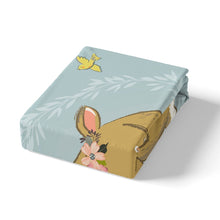 Load image into Gallery viewer, Girly Deer Duvet Cover Girls Cute Wild Animal Bedding Set for Kids Children Lovely Cartoon Wildlife Decor Comforter Cover Sika Deer Nature Theme Bedspread Cover 2/3pcs Zipper