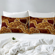 Load image into Gallery viewer, Camel Print Comforter Cover Boho Exotic Style Bedding Set Bohemian Damask Pattern Duvet Cover for Children Kids Girls Women Brown European Floral Bedspread Cover Room Decor Bedclothes