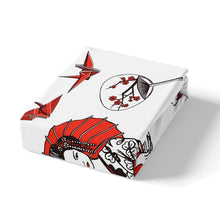 Load image into Gallery viewer, Japanese Women Bedding Set for Girls Children Women Japanese-Style Comforter Cover Exotic Style Duvet Cover Room Decor Red Cherry Blossoms Bedspread Cover Bedding Collection 2/3pcs