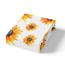 Load image into Gallery viewer, Sunflower Comforter Cover Girly Yellow Floral Print Bedding Set for Girls Children Women Blossom Flowers Pattern Duvet Cover Stain Resistant Nature Botanical Room Decor Quilt Cover 2/3pcs