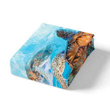 Load image into Gallery viewer, Sea Turtle Comforter Cover 3D Reptile Printed Bedding Set for Women Men Adults Ocean Marine Themed Duvet Cover Stain Resistant Underwater Animal Pattern Room Decor Quilt Cover 2/3pcs