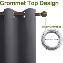 Load image into Gallery viewer, Kids Santa Claus Print Window Curtain Panels Christmas Theme Curtains Children Cute Elk Moose Blackout Drapes for Boys Girls Microfiber Child Cartoon Xmas Gift Window Treatments Room Decor