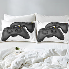 Load image into Gallery viewer, Gamepad Bed Sheet Set Gamer Bedding Set for Kids Boys Teens Video Game Decor Fitted Sheet Black Novelty Modern Game Controller Bed Cover 2/3Pcs