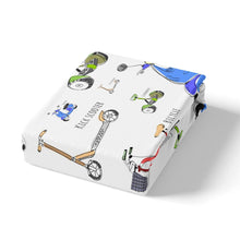 Load image into Gallery viewer, Boys Bicycle Printed Bed Sheet Set Kids Cute Bike Pattern Bedding Set Cartoon Vehicles Print Fitted Sheet for Children Bedroom Decor Sports Theme Bed Cover