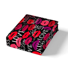 Load image into Gallery viewer, Women Kiss Bed Sheet Set Girly Feminine Red Lips Bedding Set for Girls Adults Lipstick Print Decor Fitted Sheet Sexy Mouth Pattern Bed Cover 2/3Pcs