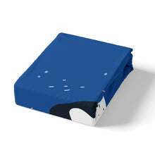 Load image into Gallery viewer, Kids Cute Penguin Bedding Set Child Cartoon Animal Printed Bed Sheet Set For Boys Girls Funny Polar Animal Pattern Fitted Sheet Blue Nature Theme Bed Cover Bedroom Decor 2/3Pcs