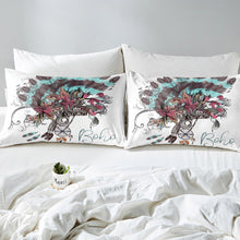 Load image into Gallery viewer, Girly Dreamcatcher Fitted Sheet Women Indian Hippie Feather Bedding Set Bohemian Dream Catcher Bed Sheet Set for Kids Girls Microfiber Chic Tribal Elements Bed Cover Room Decor