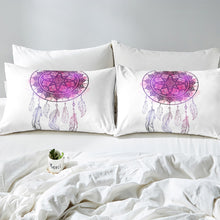 Load image into Gallery viewer, Girly Pink Dreamcatcher Bedding Set Boho Dream Catcher Bed Sheet Set For Girls Women Bohemian Style Fitted Sheet Tie Dye Bed Cover Bedroom Decor Chic Feather Print 2/3Pcs