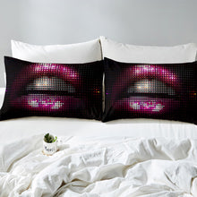 Load image into Gallery viewer, Women Kiss Bedding Set Feminine Red Lips Bed Sheet Set For Girls Adults Lipstick Print Fitted Sheet Abstract Art Bed Cover Bedroom Decor Sexy Mouth Pattern 2/3Pcs