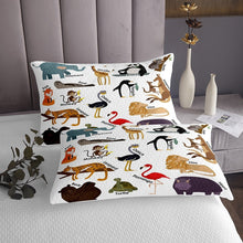 Load image into Gallery viewer, Nursery Fox Bedspread Koala Panda Bear Quilt For Kids Boys Girls Kangaroo Lion Wild Animal Coverlet Set With Their Name Bed Cover Bedroom Decoration