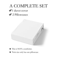 Load image into Gallery viewer, Feelyou White Horse Comforter Cover,Young Decorative Bedding Set with Zippers Ties,Duvet Cover Set