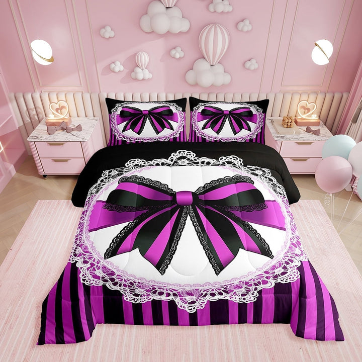 Erosebridal Leopard Print Kids Full Size Comforter Sets, Pink Camo Cheetah Printed Bedding Sets, 3-Piece