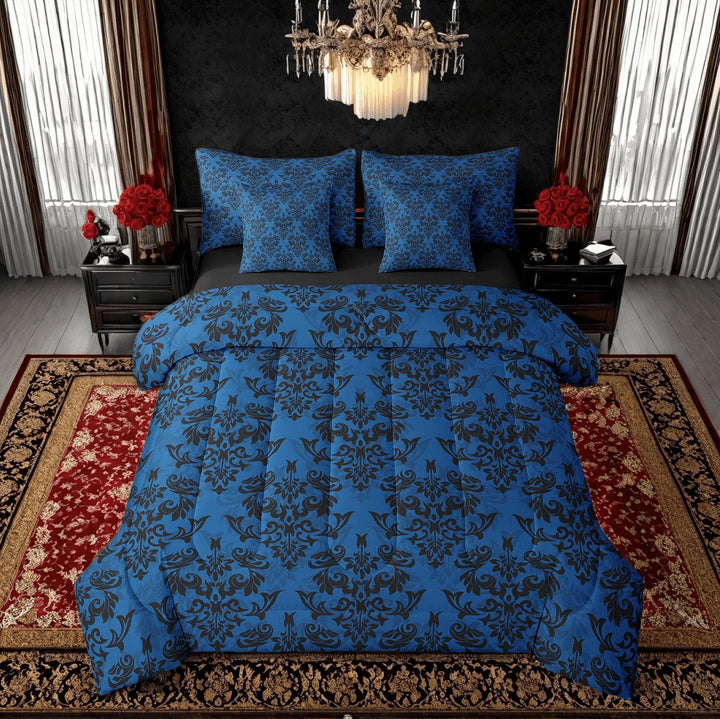 Erosebridal Boho Damask Bedding Sets Twin Size,Paisley Mandala Comforter Sets with Sheets,Bohemian Room Decorative,Reversible,7pcs