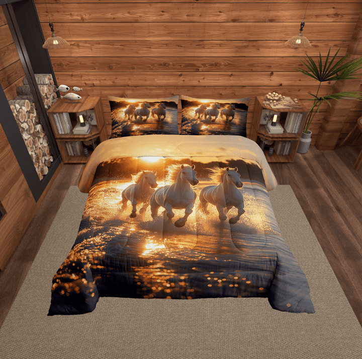 Erosebridal Cheetah Leopard Print Full Size Comforter Sets for Kid, Modern Fashion Bedding Sets, 3 Pieces