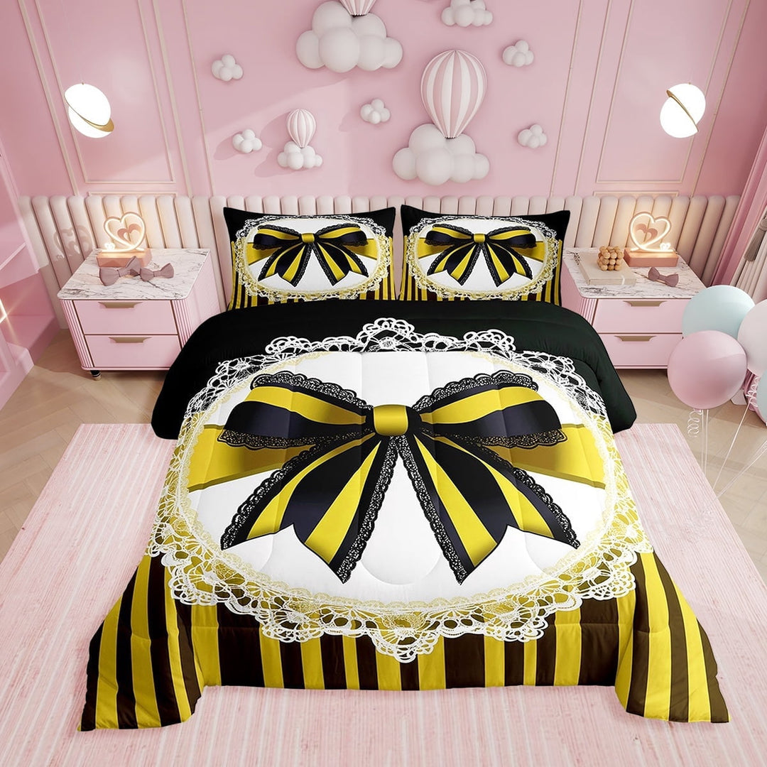Erosebridal Leopard Print Kids Full Size Comforter Sets, Pink Camo Cheetah Printed Bedding Sets, 3-Piece