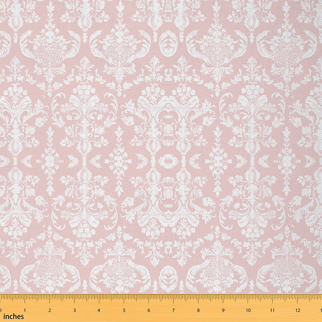 Castle Fairy 5yd Pink Damask Sewing Fabric