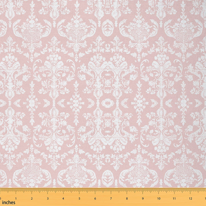 Castle Fairy 5yd Pink Damask Sewing Fabric