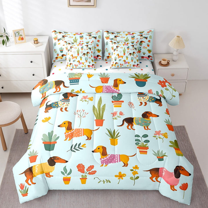 Erosebridal Kawaii Princess Bedding Twin Size, Pop Song Album Bedding Sets Twin Size, Butterfly Decor, Reversible 7pcs