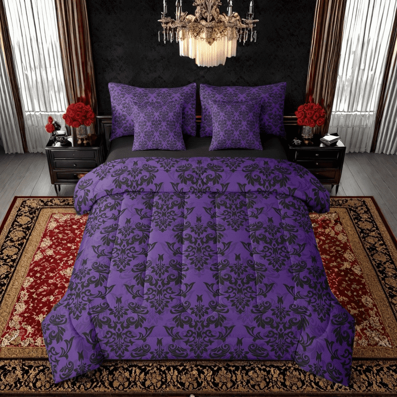 Erosebridal Paisley Mandala Bedding Sets Twin Size,Bohemian Southwestern Comforter Sets with Sheets,Exotic Style Decor,Reversible,7pcs