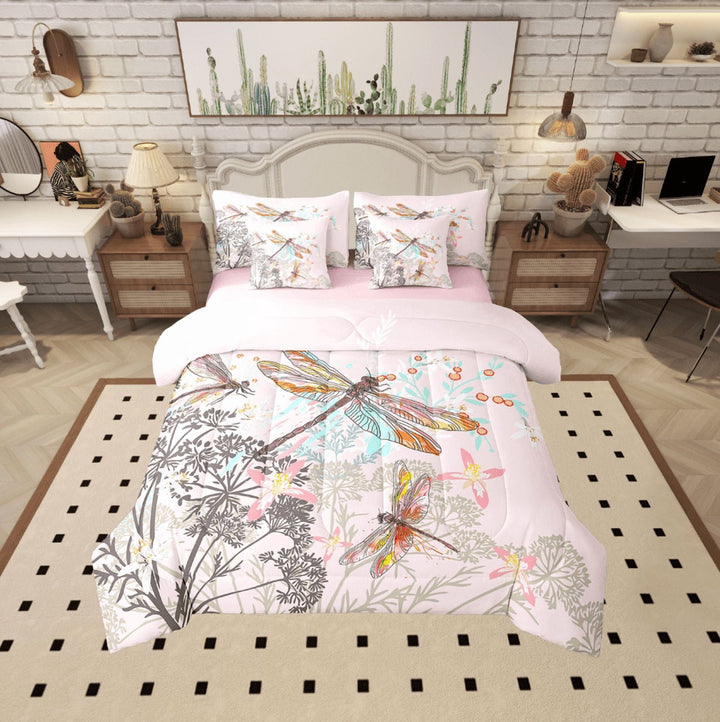Erosebridal Animal Dragonfly Bedding Sets Twin Size,Mother&