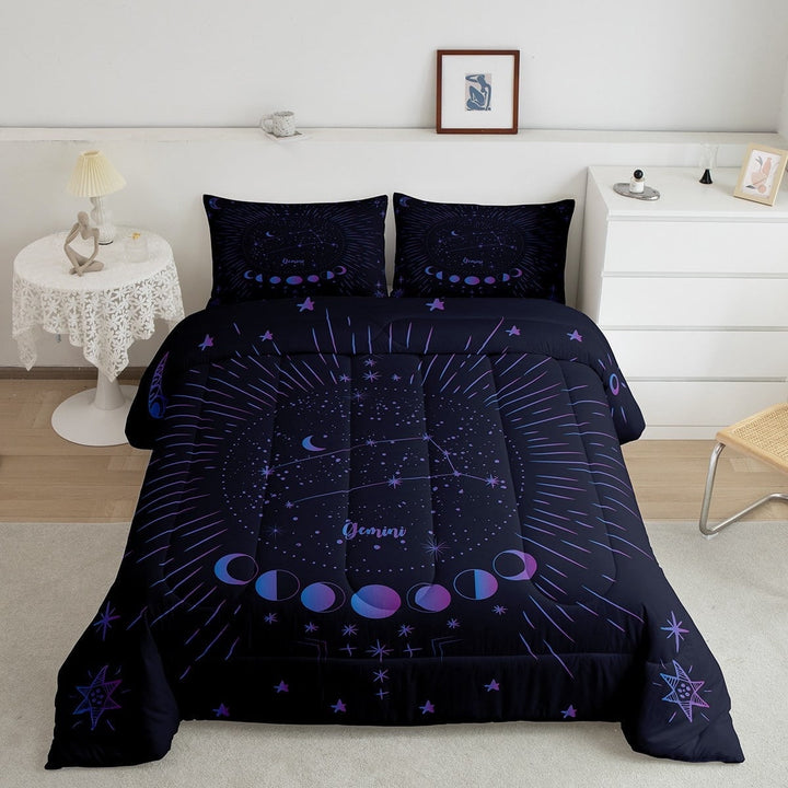 Racing Motorcycle Comforter Set ,Teal Neon Lights Honeycomb Bedding Set Dirt Bike Motocross Quilt Moto Extreme Sports Duvet Insert,Black White Lattice Buffalo Plaid Decor