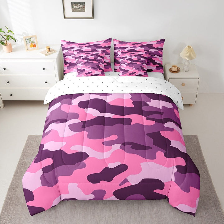Erosebridal Military Army Bed in a Bag Twin size, Modern Camouflage Bed Set, Teens Adults, 7 Pieces