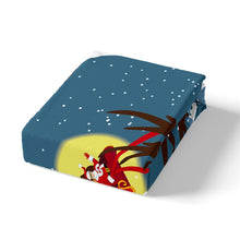 Load image into Gallery viewer, Christmas Theme Quilt Cover, Funny Santa Claus Bedding Set, Elk Snow Pattern Comforter Cover, Lightweight Breathable Bed Decor For Kids 1 Duvet Cover With 2 Pillow Cases, Bedding Set AU Double Single Queen King Size

