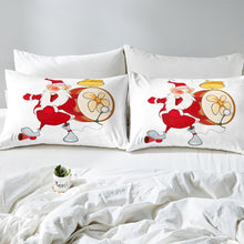 Load image into Gallery viewer, Kids Fitted Sheet Cartoon Funny Pattern For Nursery Boys Girls Baby Little Child,Christmas Grandfather Bedding Set Festival Bed Sheet Set Girt,Decorative Bed Cover 2 Pcs Twin Size
